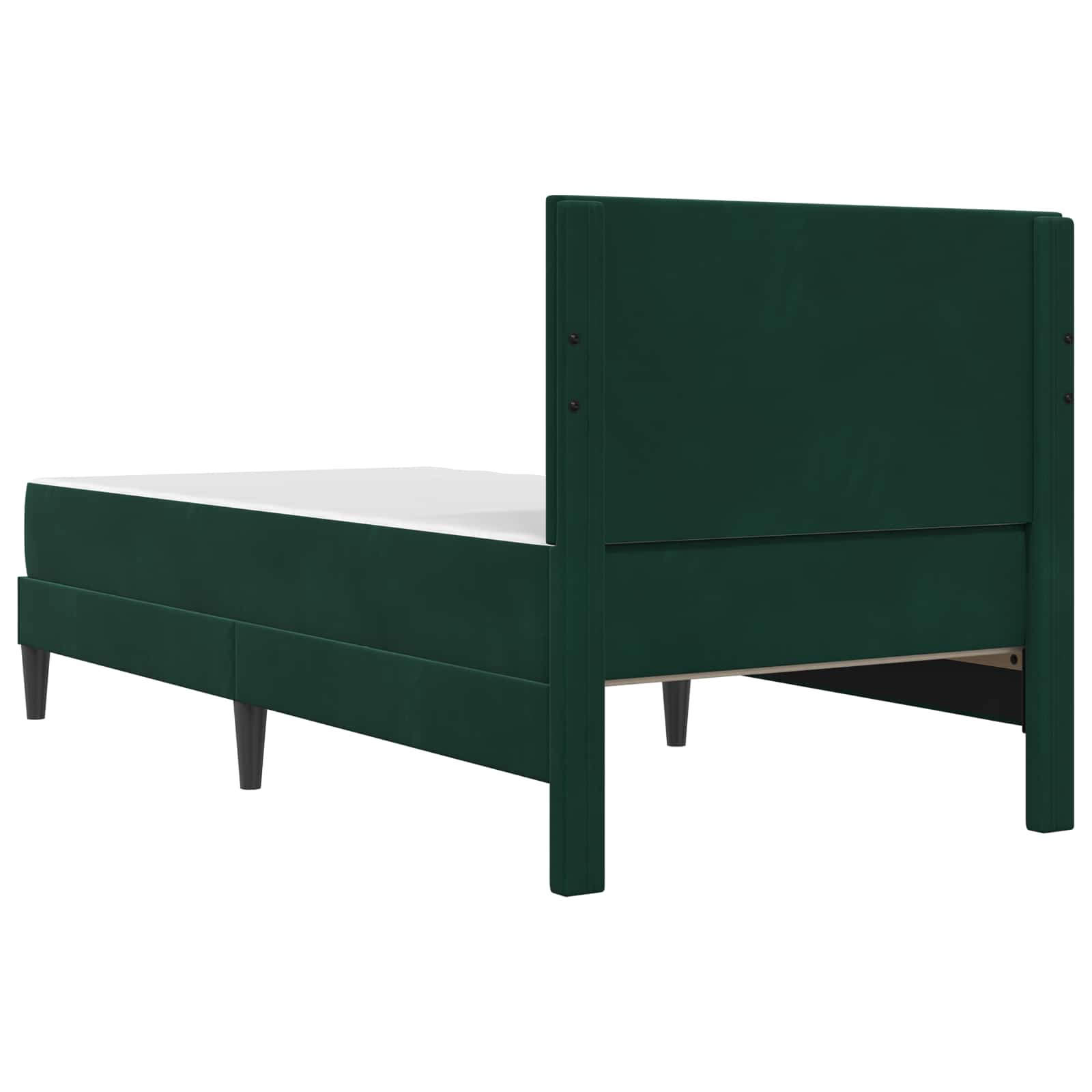 Bedframe met matras Donkergroen 80 x 200 cm Fluweel