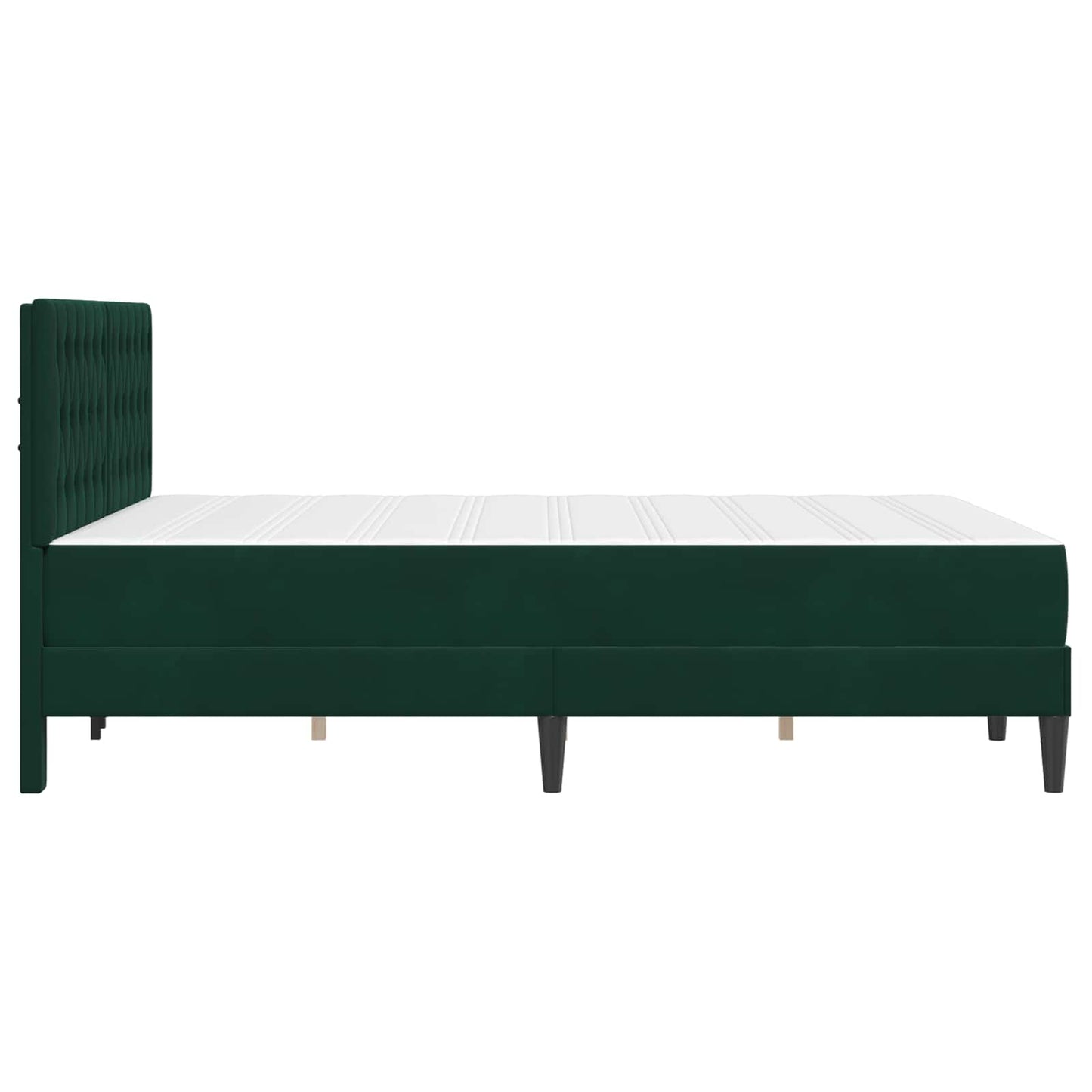 Bedframe met matras Donkergroen 120 x 200 cm Fluweel