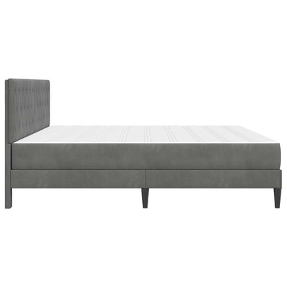 Bedframe met matras Donkergrijs 180 x 200 cm Fluweel