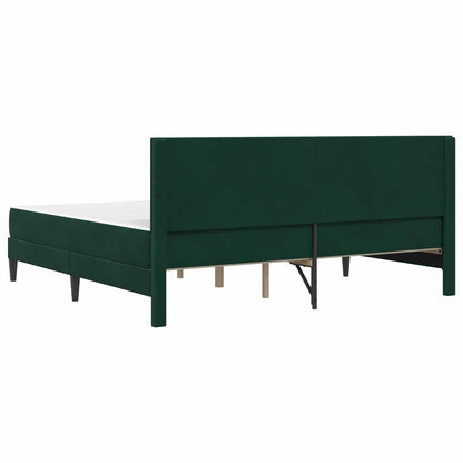 Bedframe met matras Donkergroen 180 x 200 cm Fluweel