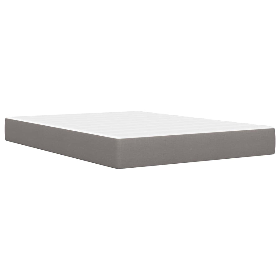 Bedframe met matras met hoofdeinde Taupe 120 x 200 cm Stof