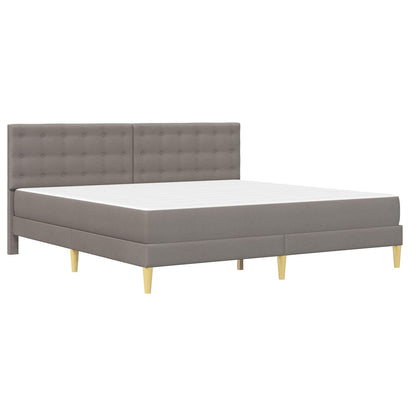 Bedframe met matras met hoofdeinde Taupe 180 x 200 cm Stof