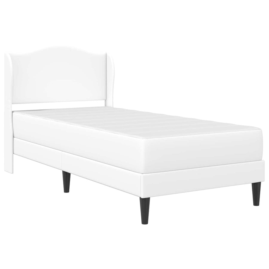 Bedframe met hoofdeinde Wit 80 x 200 cm Kunstleer