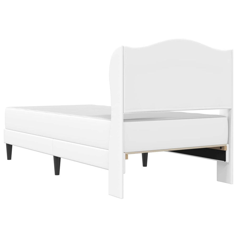 Bedframe met hoofdeinde Wit 80 x 200 cm Kunstleer
