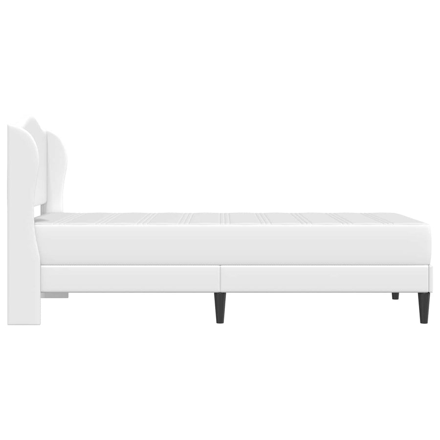 Bedframe met hoofdeinde Wit 80 x 200 cm Kunstleer