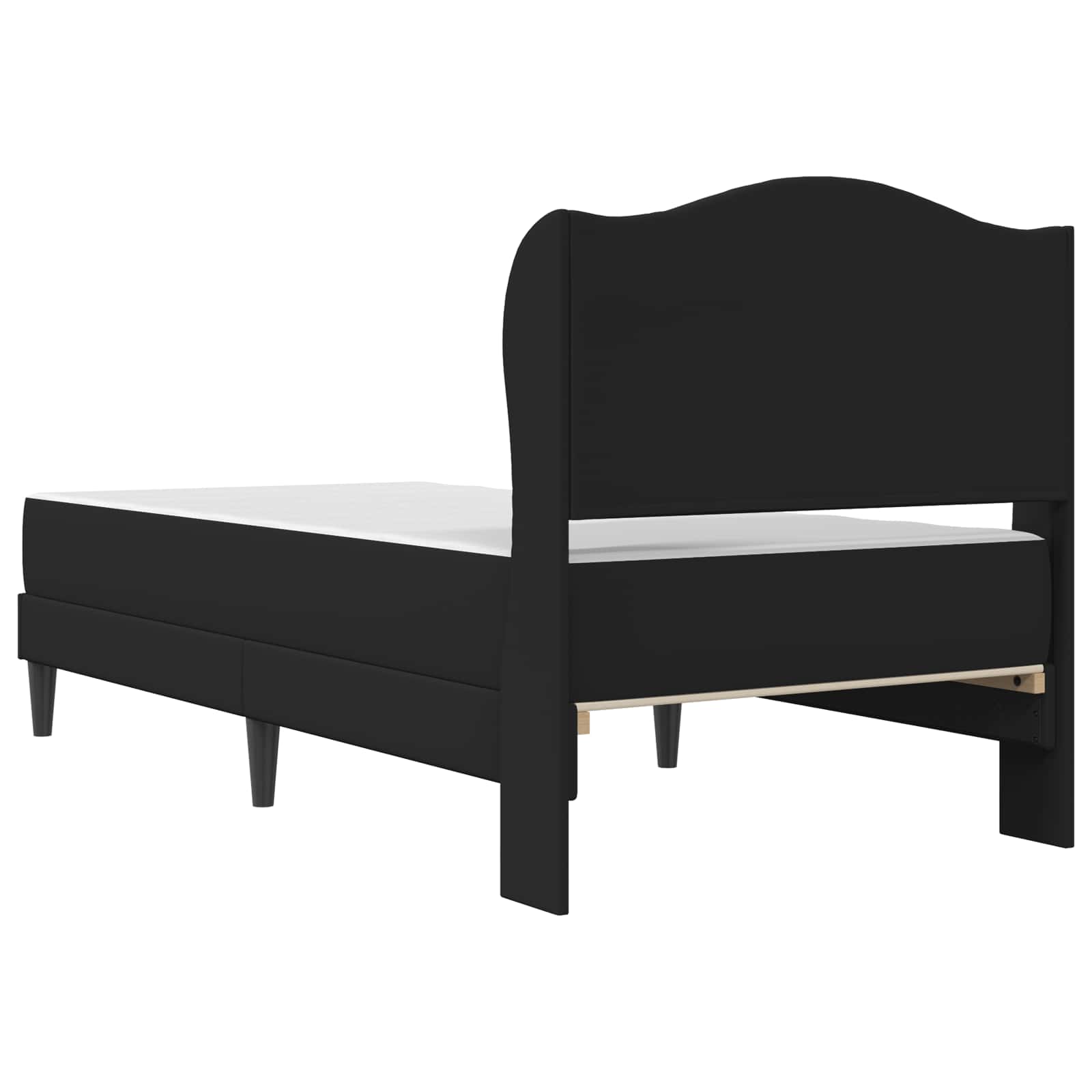 Bedframe met hoofdeinde Zwart 90 x 190 cm Kunstleer