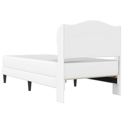 Bedframe met hoofdeinde Wit 90 x 200 cm Kunstleer