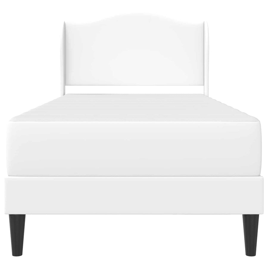 Bedframe met hoofdeinde Wit 90 x 200 cm Kunstleer