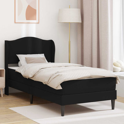 Bedframe met hoofdeinde Zwart 100 x 200 cm Kunstleer