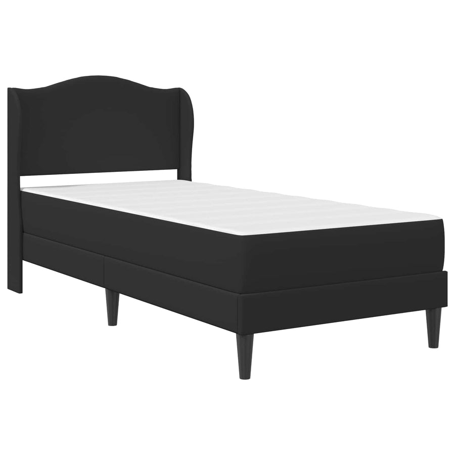 Bedframe met hoofdeinde Zwart 100 x 200 cm Kunstleer