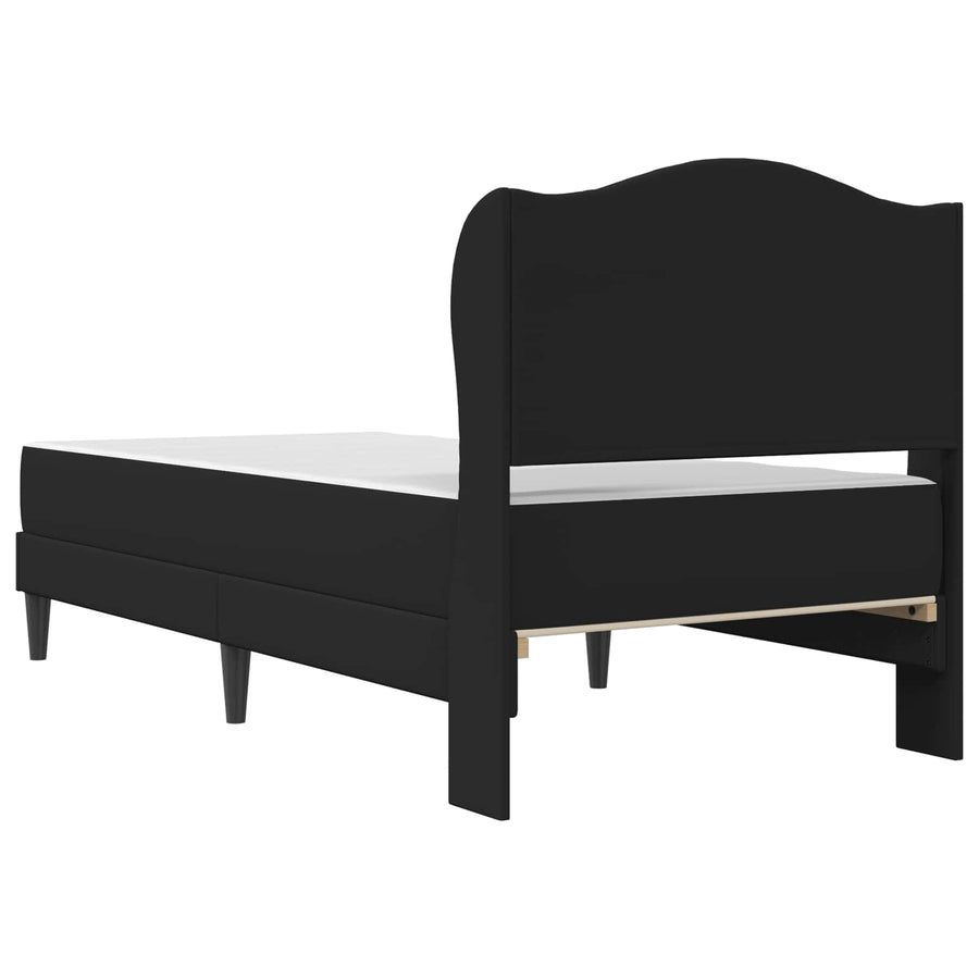 Bedframe met hoofdeinde Zwart 100 x 200 cm Kunstleer