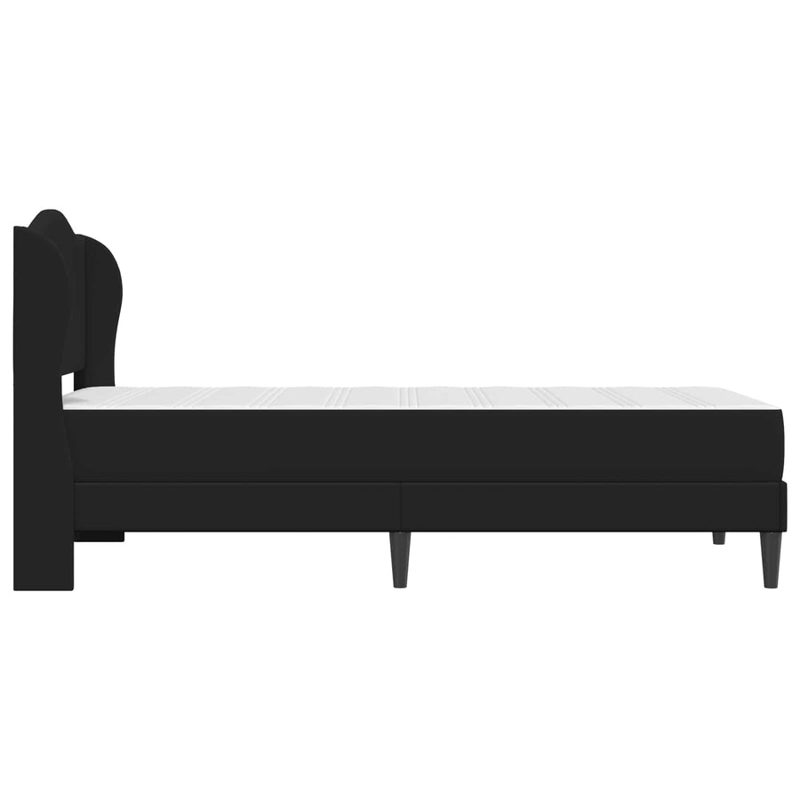 Bedframe met hoofdeinde Zwart 100 x 200 cm Kunstleer