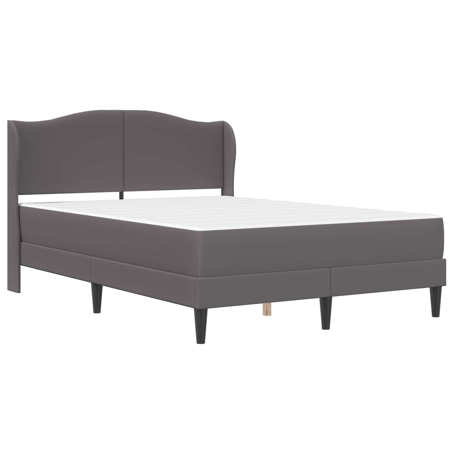 Bedframe met hoofdeinde Grijs 120 x 190 cm Kunstleer
