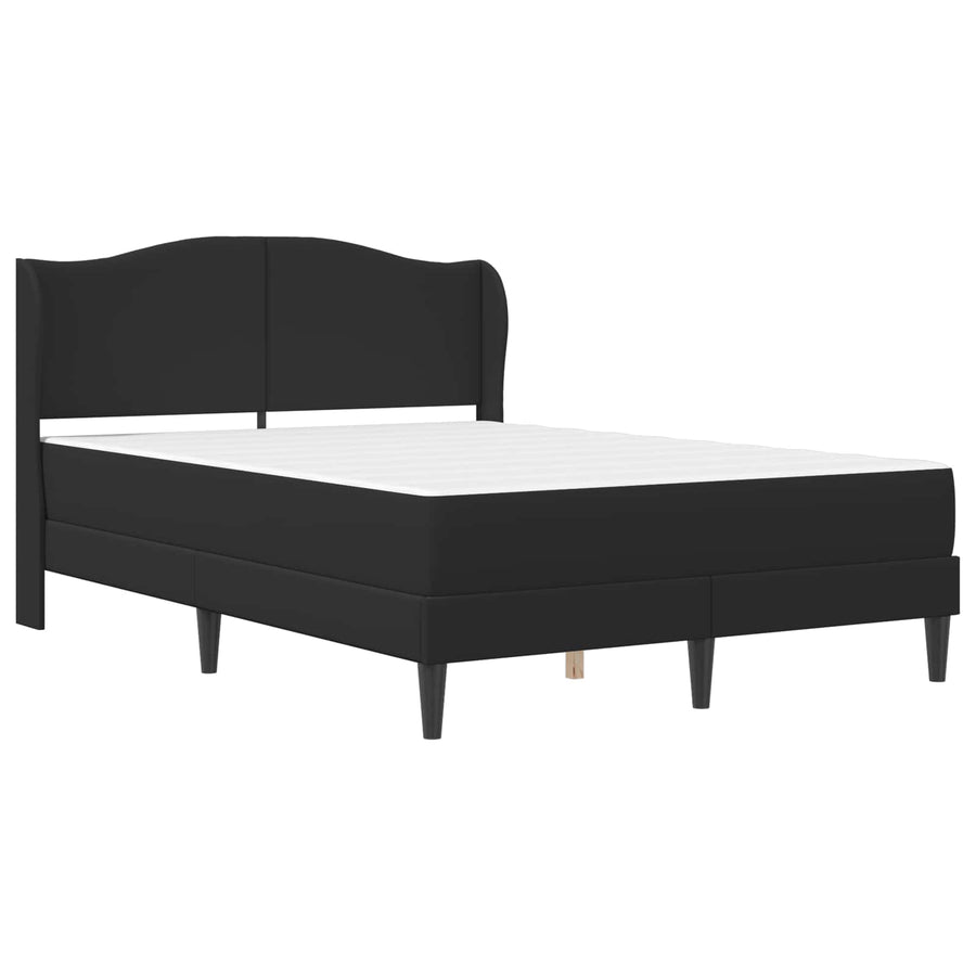 Bedframe met hoofdeinde Zwart 120 x 200 cm Kunstleer