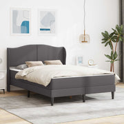 Bedframe 140x190 cm grijs kunstleer hoofdeinde