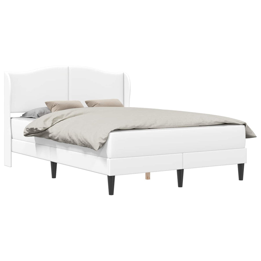Bedframe met hoofdeinde Wit 160 x 200 cm Kunstleer