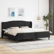 Bedframe 200x200 cm zwart kunstleer