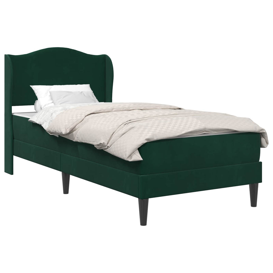 Bedframe met hoofdeinde Donkergroen 80 x 200 cm Fluweel