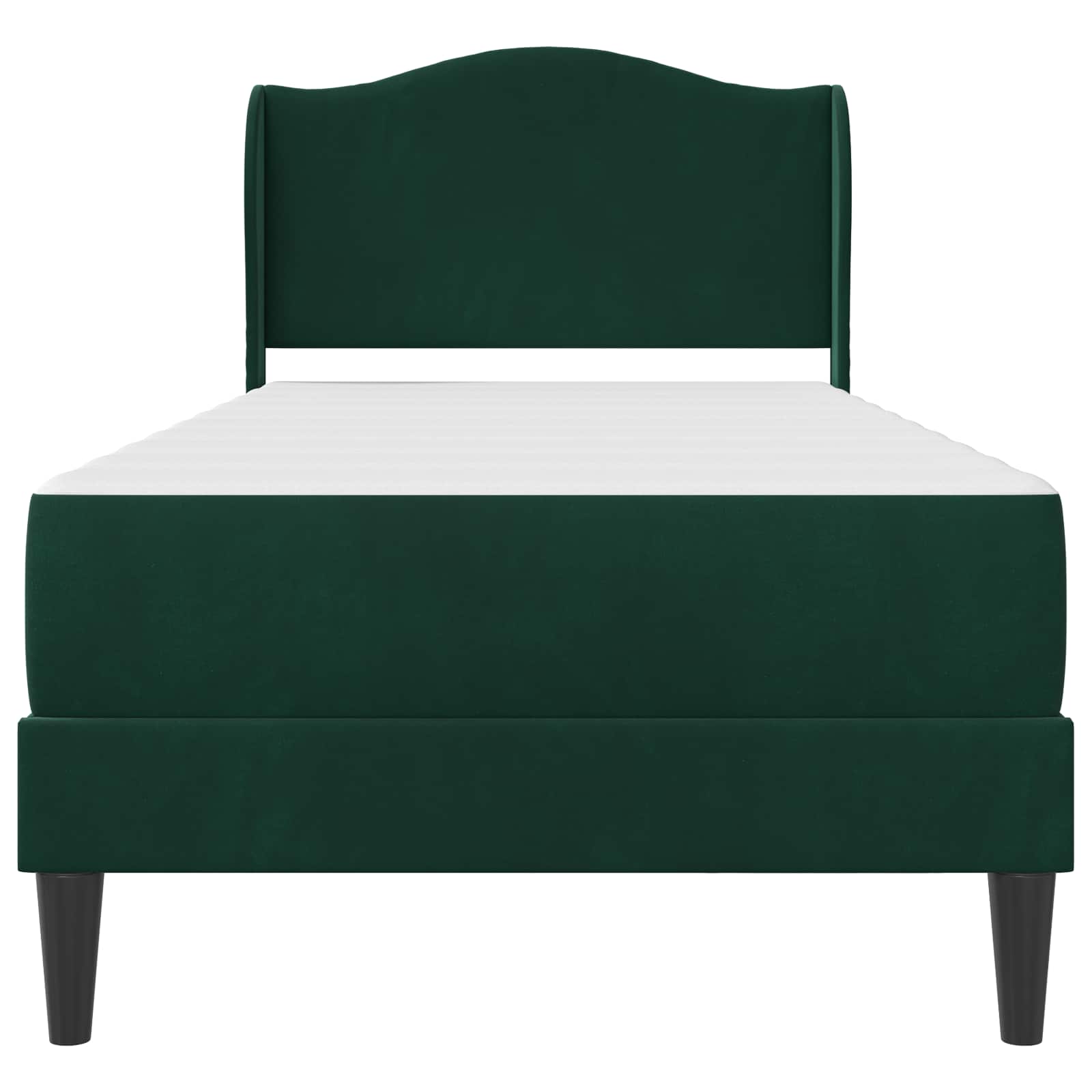 Bedframe met hoofdeinde Donkergroen 80 x 200 cm Fluweel