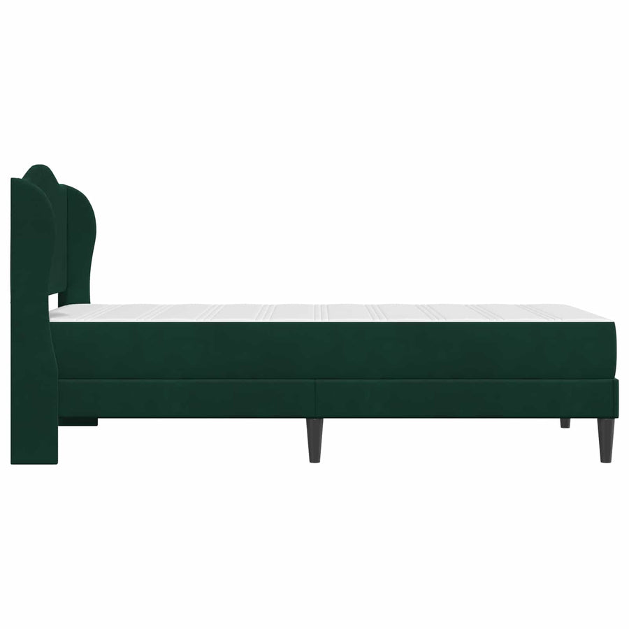 Bedframe met hoofdeinde Donkergroen 80 x 200 cm Fluweel