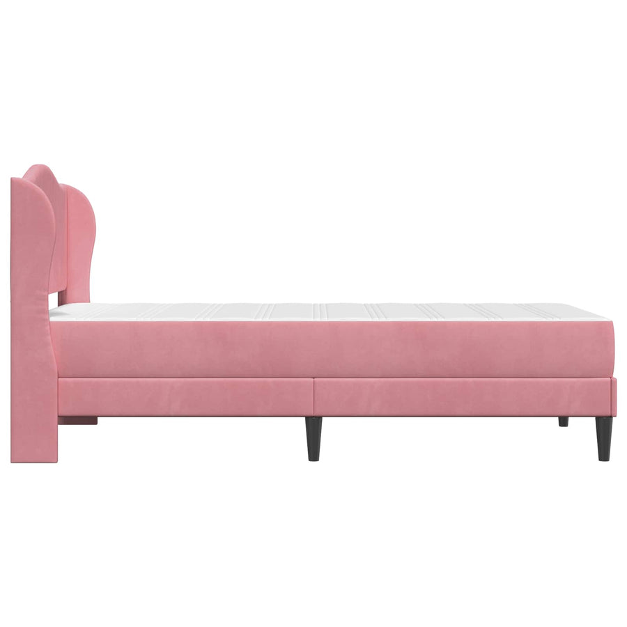 Bedframe met hoofdeinde Roze 80 x 200 cm Fluweel