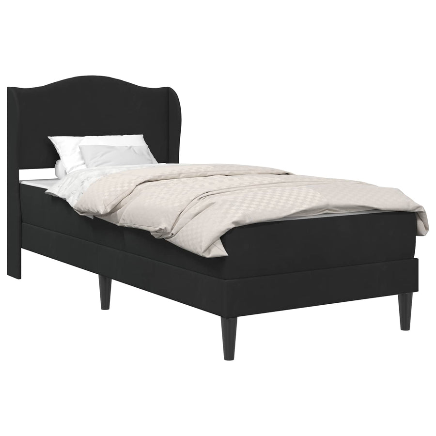 Bedframe met hoofdeinde Zwart 80 x 200 cm Fluweel