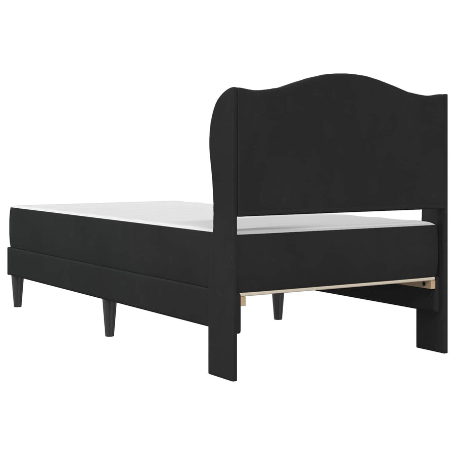 Bedframe met hoofdeinde Zwart 80 x 200 cm Fluweel