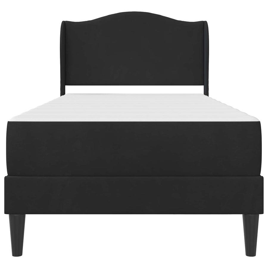 Bedframe met hoofdeinde Zwart 80 x 200 cm Fluweel