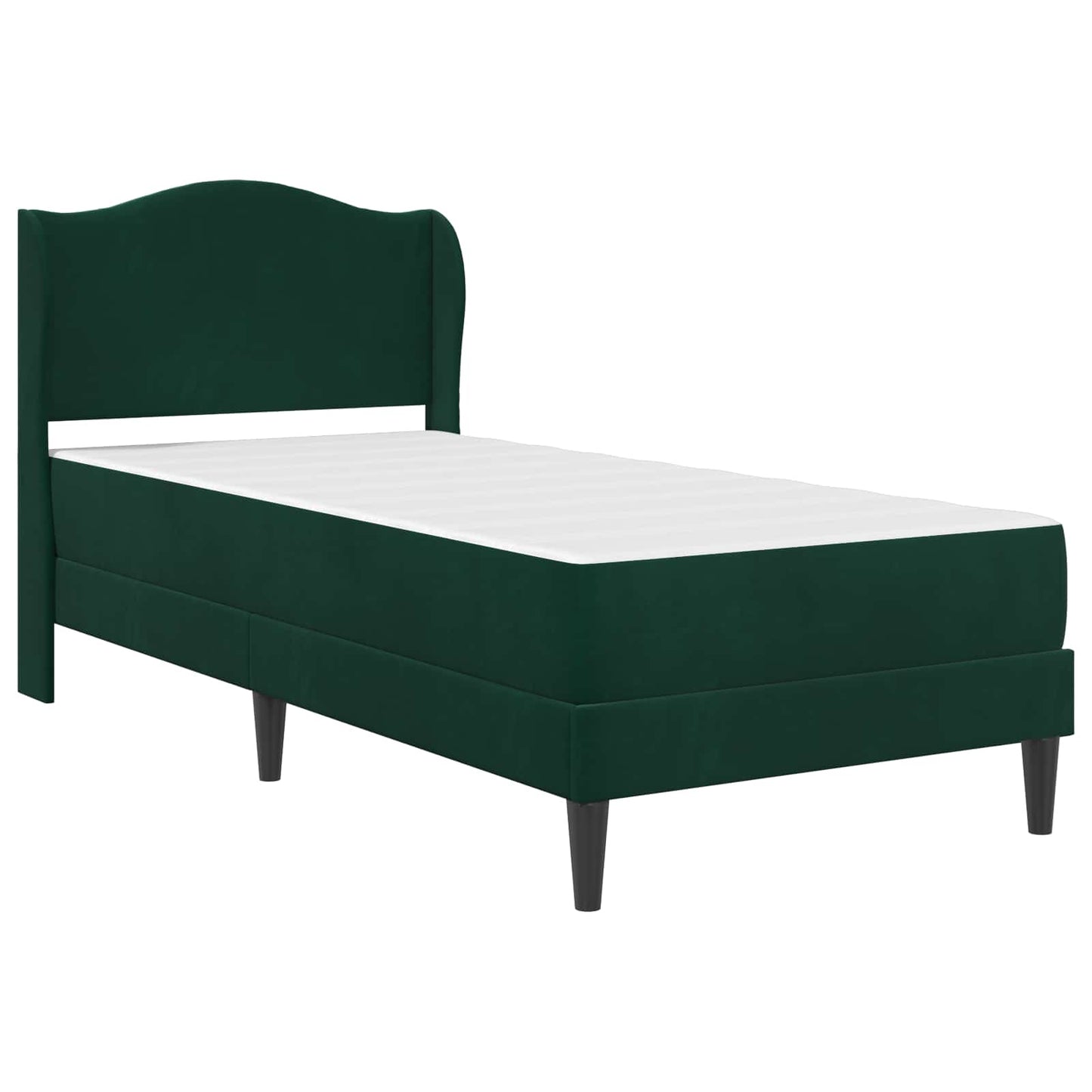 Bedframe met hoofdeinde Donkergroen 90 x 200 cm Fluweel