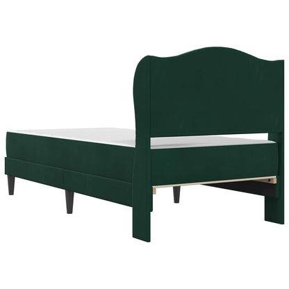 Bedframe met hoofdeinde Donkergroen 90 x 200 cm Fluweel