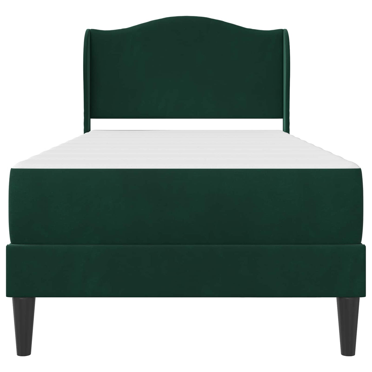 Bedframe met hoofdeinde Donkergroen 90 x 200 cm Fluweel