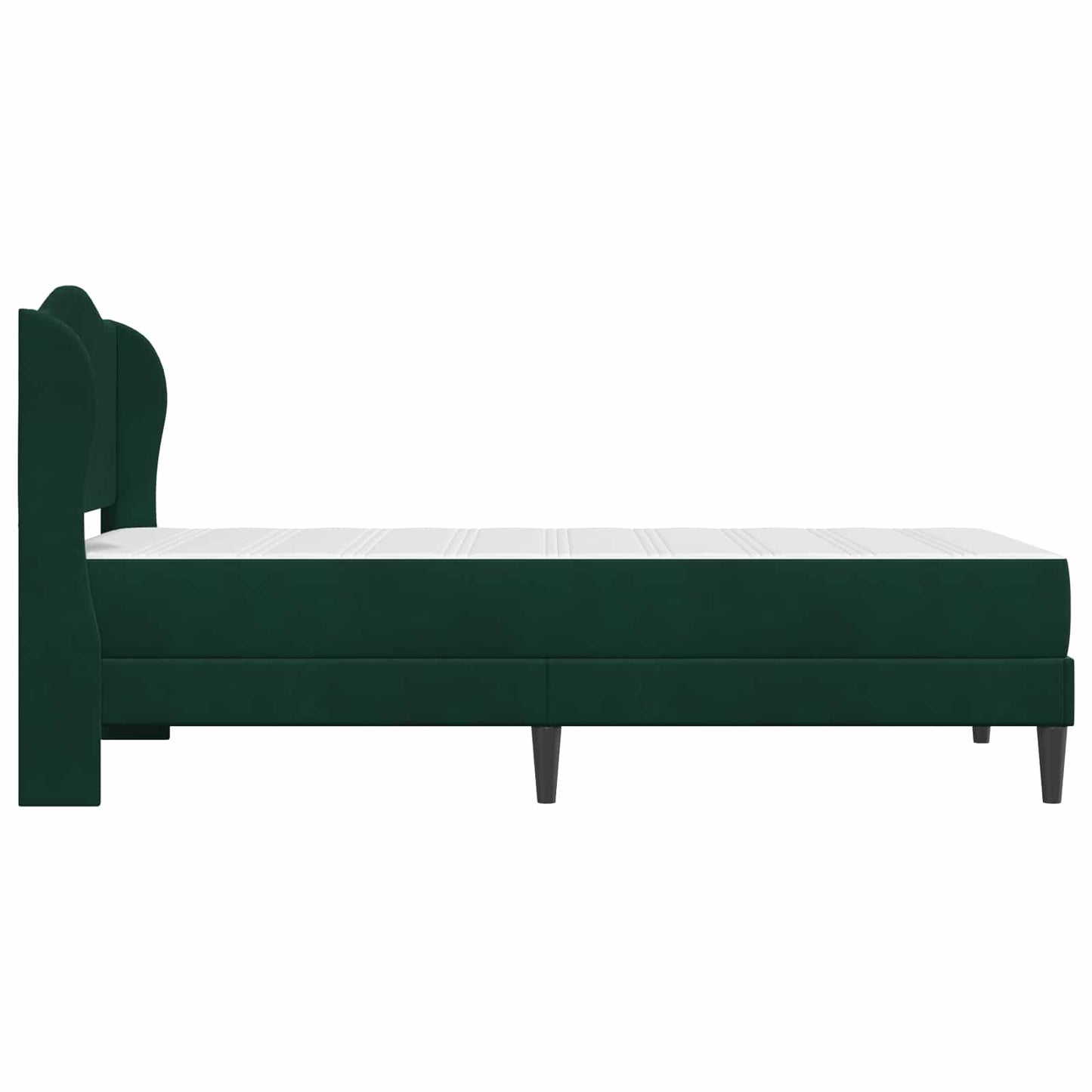 Bedframe met hoofdeinde Donkergroen 90 x 200 cm Fluweel