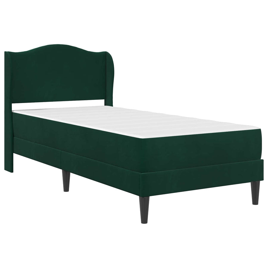 Bedframe met hoofdeinde Donkergroen 100 x 200 cm Fluweel