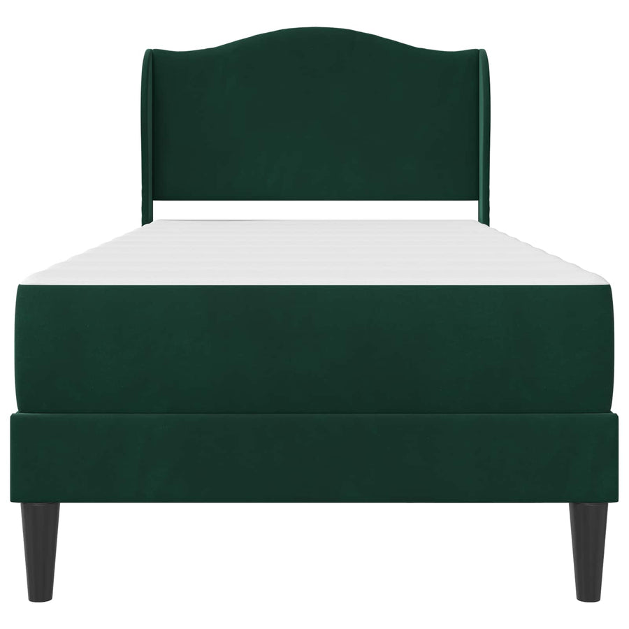 Bedframe met hoofdeinde Donkergroen 100 x 200 cm Fluweel