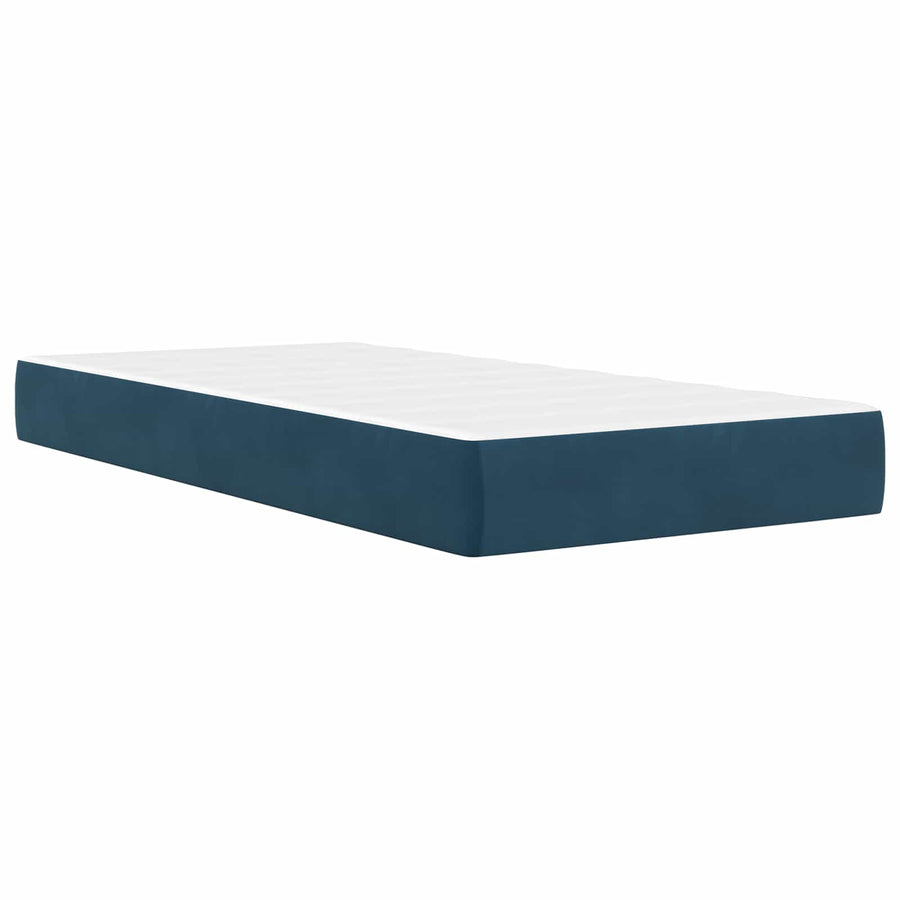 Bedframe met hoofdeinde Blauw 100 x 200 cm Fluweel