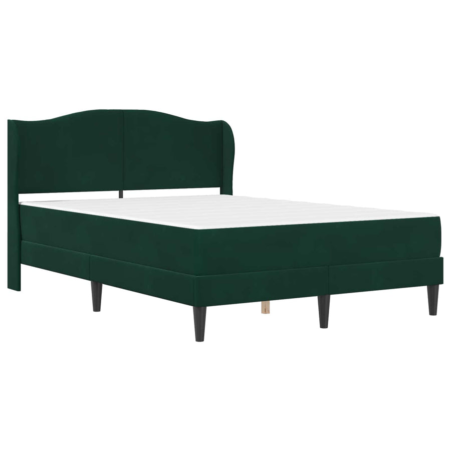 Bedframe met hoofdeinde Donkergroen 120 x 200 cm Fluweel