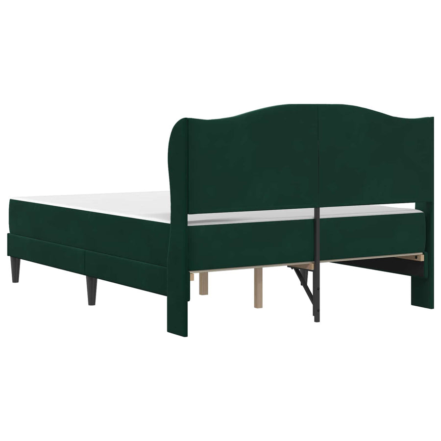 Bedframe met hoofdeinde Donkergroen 120 x 200 cm Fluweel