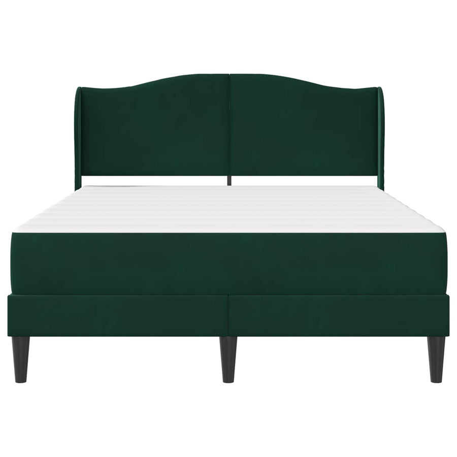 Bedframe met hoofdeinde Donkergroen 120 x 200 cm Fluweel
