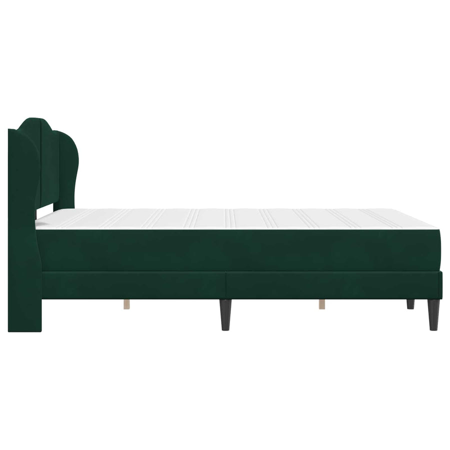 Bedframe met hoofdeinde Donkergroen 120 x 200 cm Fluweel