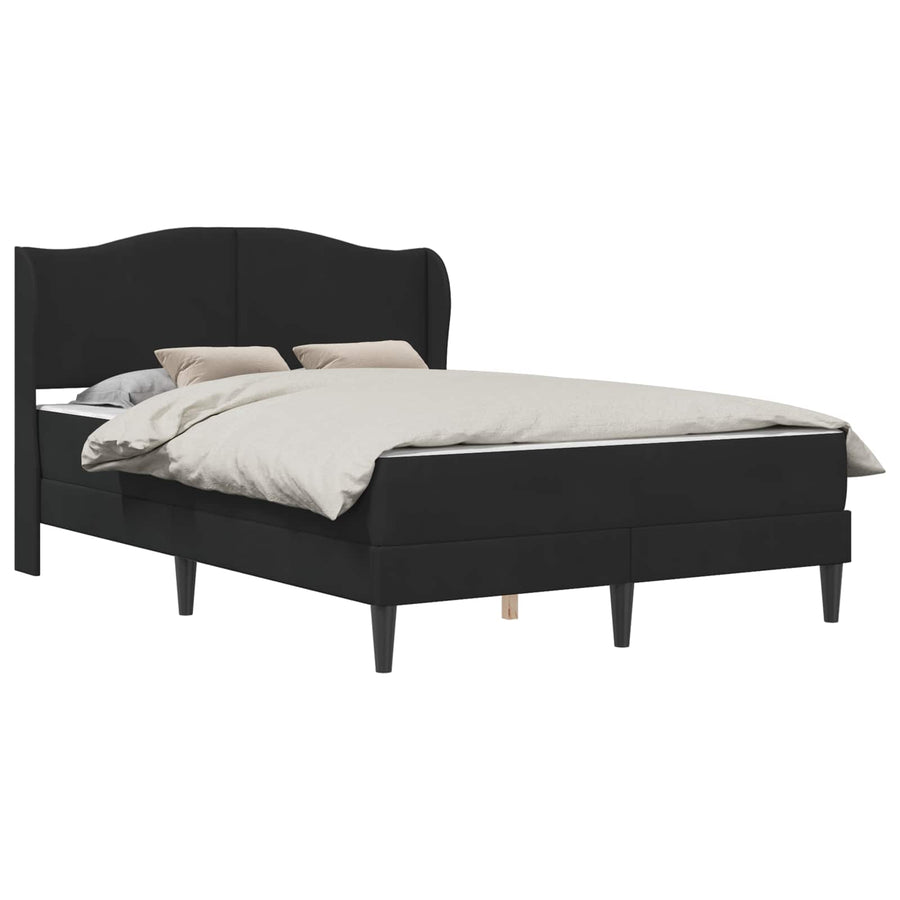 Bedframe met hoofdeinde Zwart 120 x 200 cm Fluweel