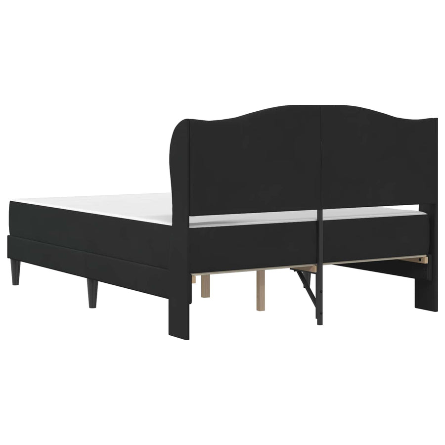 Bedframe met hoofdeinde Zwart 120 x 200 cm Fluweel