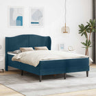 Bed frame with headboard Blue 120 x 200 cm Velvet