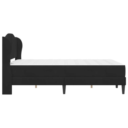 Bedframe met hoofdeinde Zwart 140 x 190 cm Fluweel