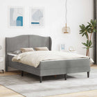 Bedframe lichtgrijs fluweel 140x200 cm
