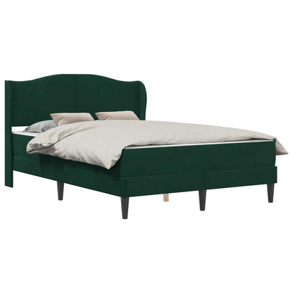 Bedframe met hoofdeinde Donkergroen 160 x 200 cm Fluweel