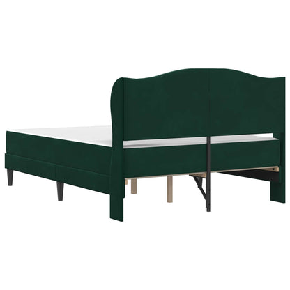 Bedframe met hoofdeinde Donkergroen 160 x 200 cm Fluweel
