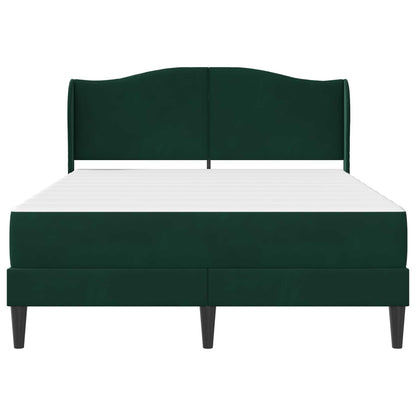 Bedframe met hoofdeinde Donkergroen 160 x 200 cm Fluweel