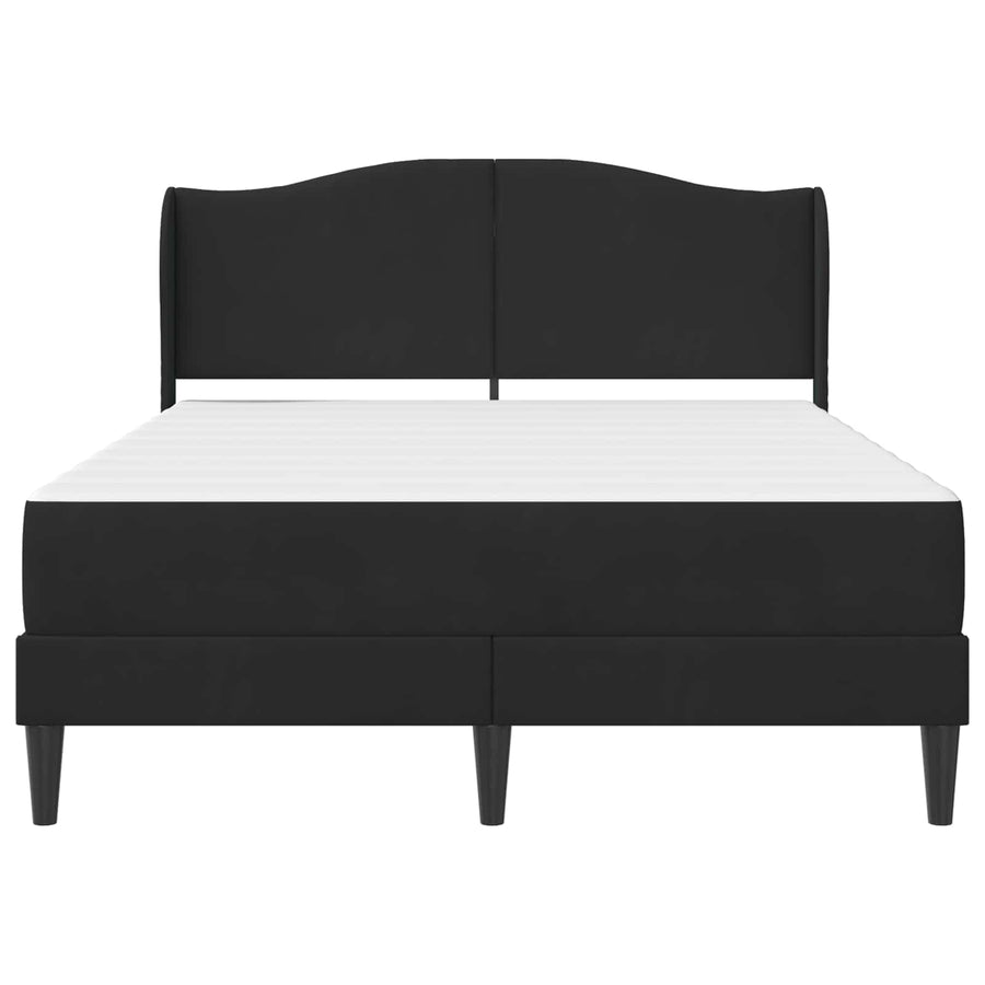 Bedframe met hoofdeinde Zwart 160 x 200 cm Fluweel