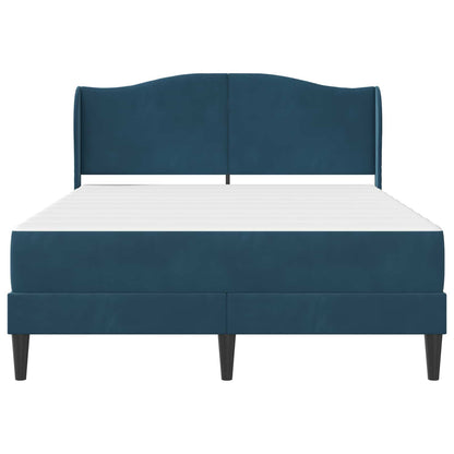 Bedframe met hoofdeinde Blauw 160 x 200 cm Fluweel