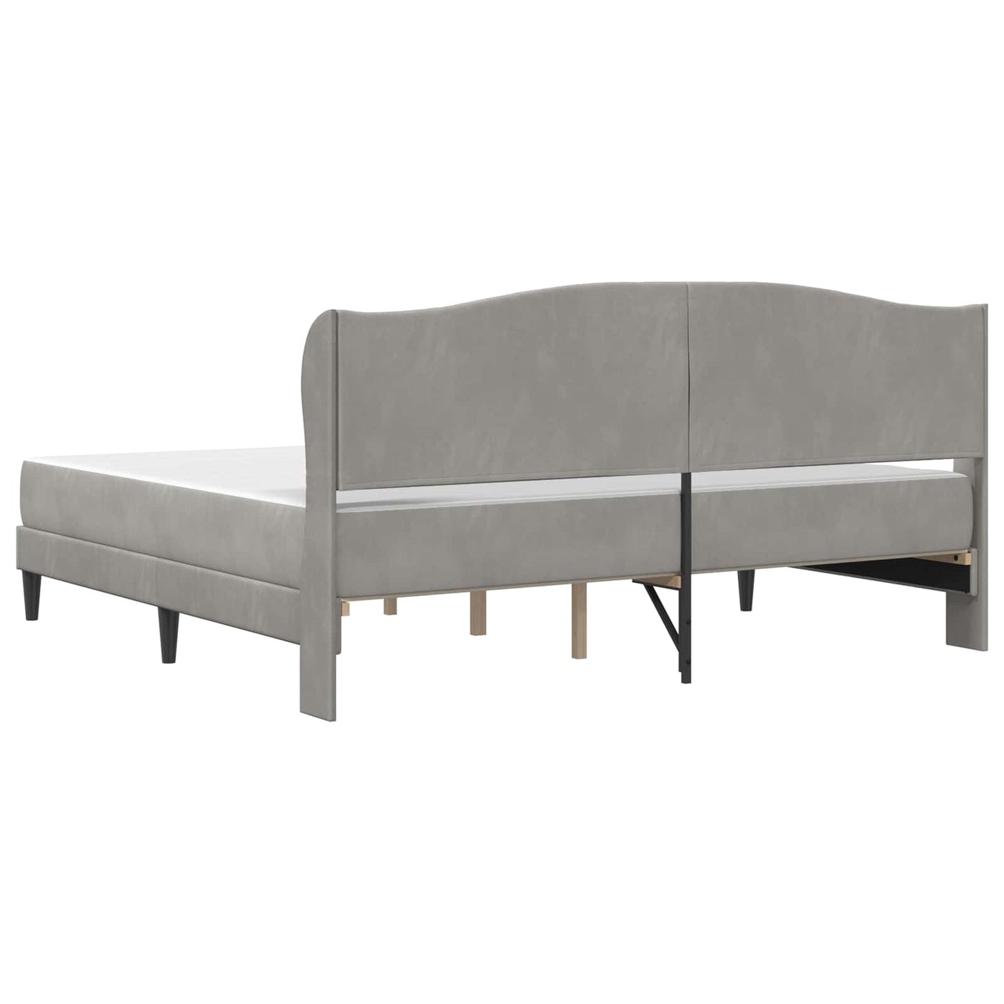 Bedframe met opbergruimte en hoofdbord 2 pcs Bewerkt hout